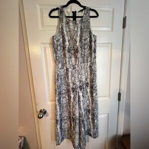 Forest Lily Snake print jumpsuit.